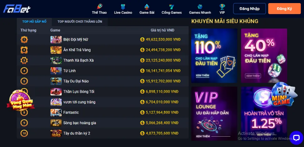 Hướng dẫn nhận ưu đãi Five88 Login